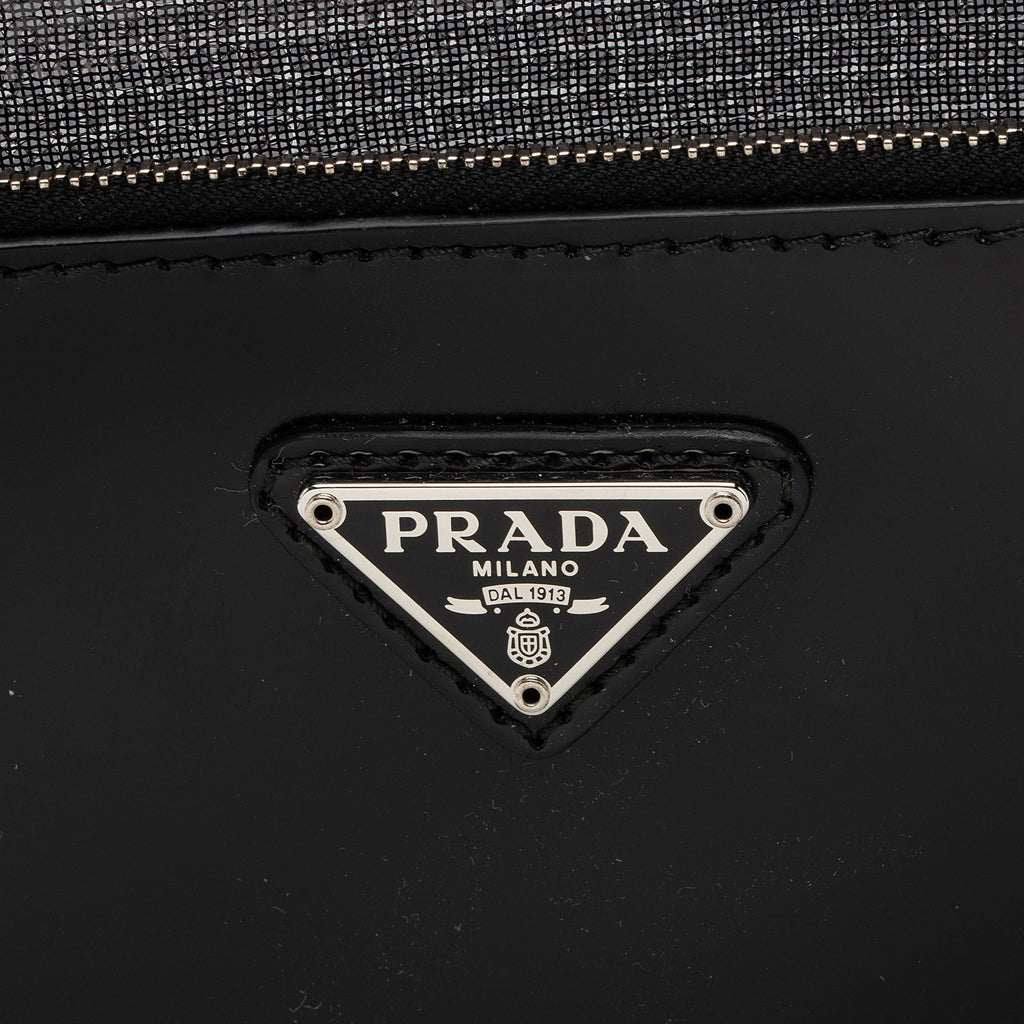 Prada Sequin Mesh Logo Large Tote
