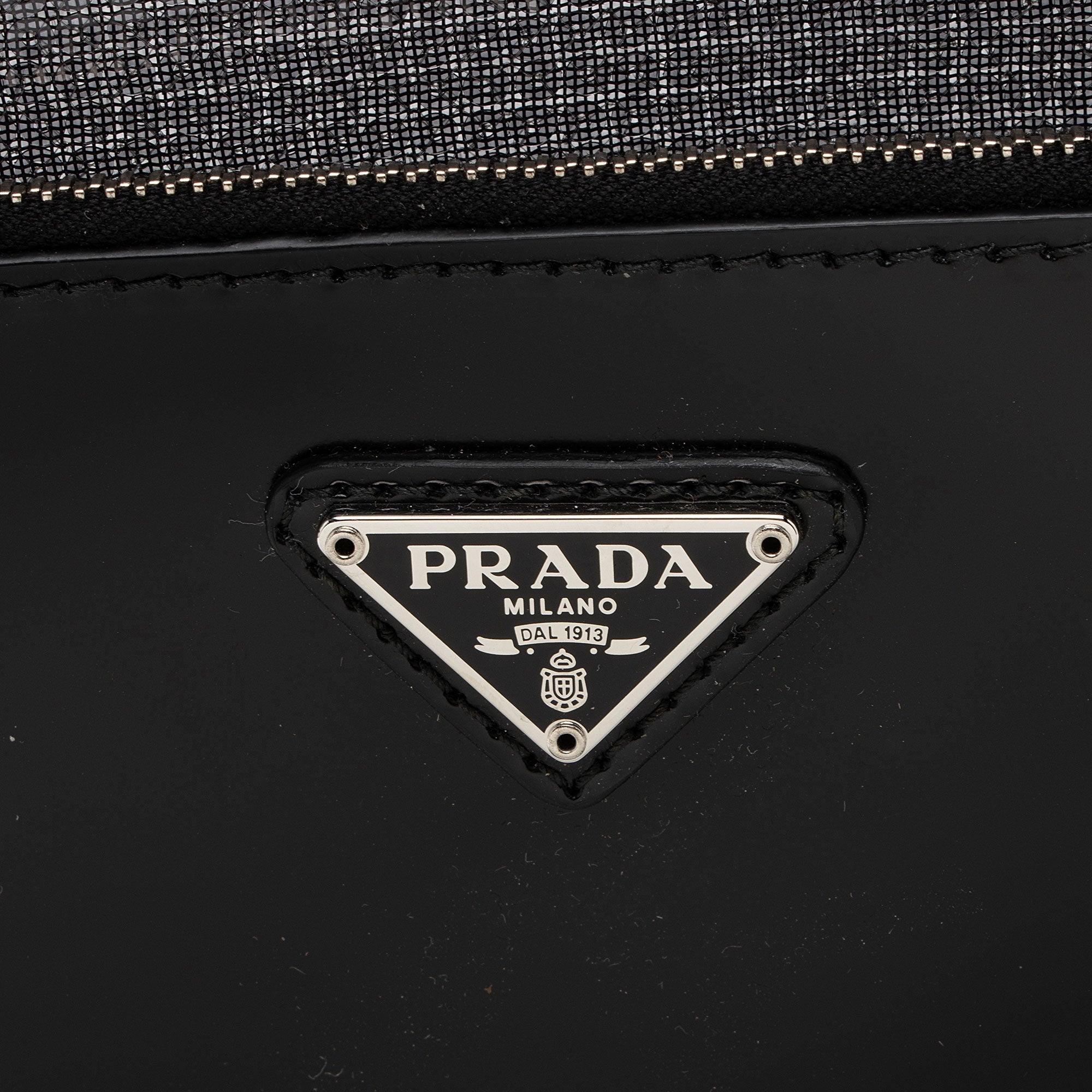 Prada Sequin Mesh Logo Large Tote