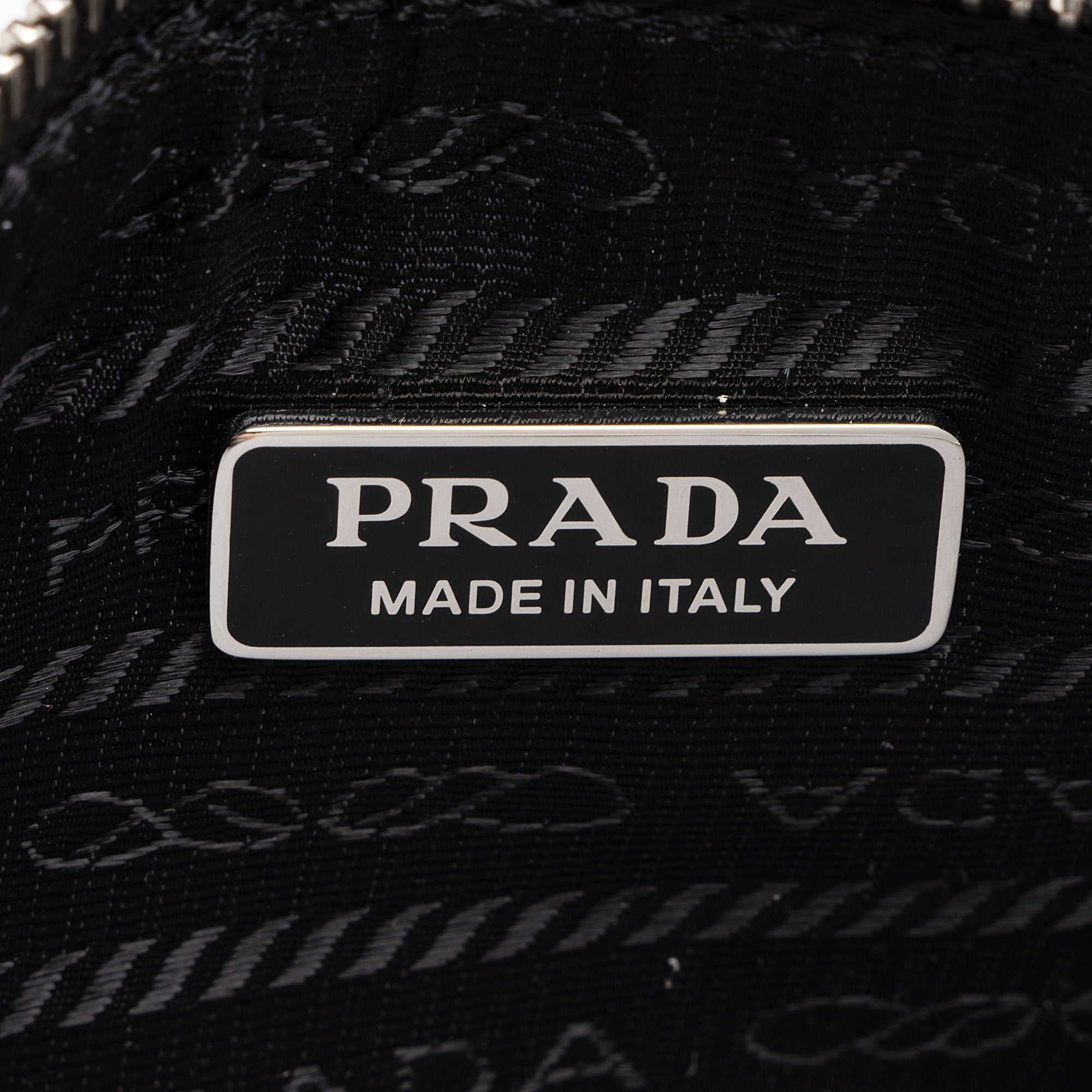 Prada Sequin Mesh Logo Large Tote
