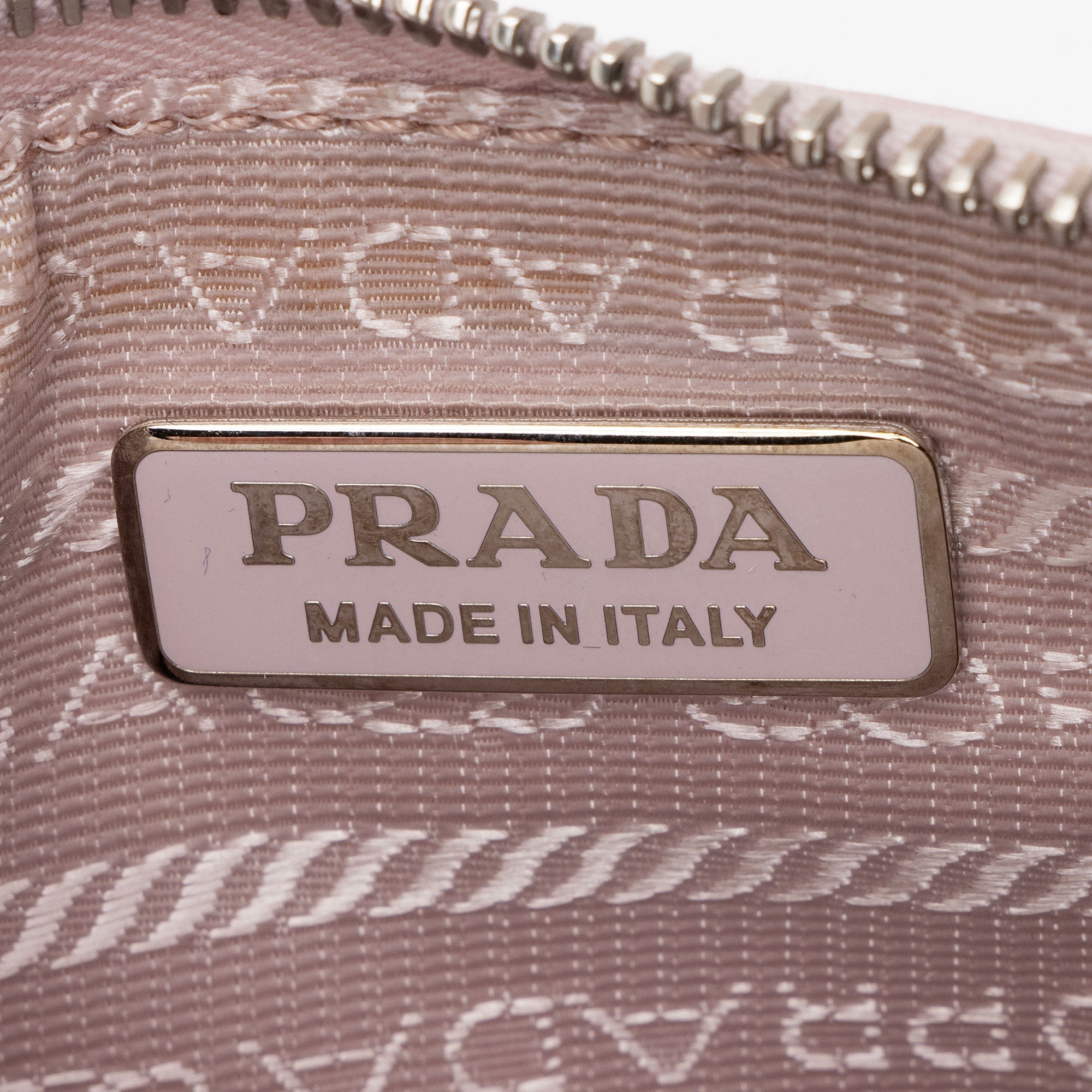 Prada Sequin Mesh Logo Small Tote