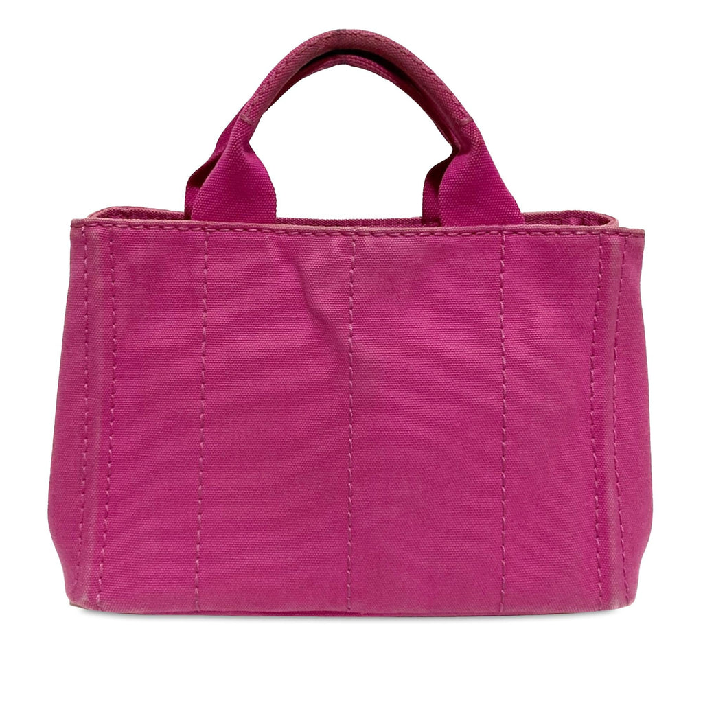 Prada Small Canapa Logo Tote (SHG-9AJFO7)