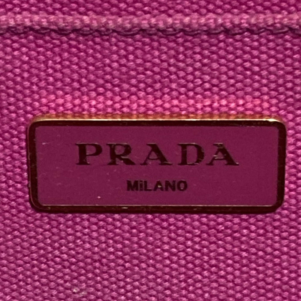Prada Small Canapa Logo Tote (SHG-9AJFO7)