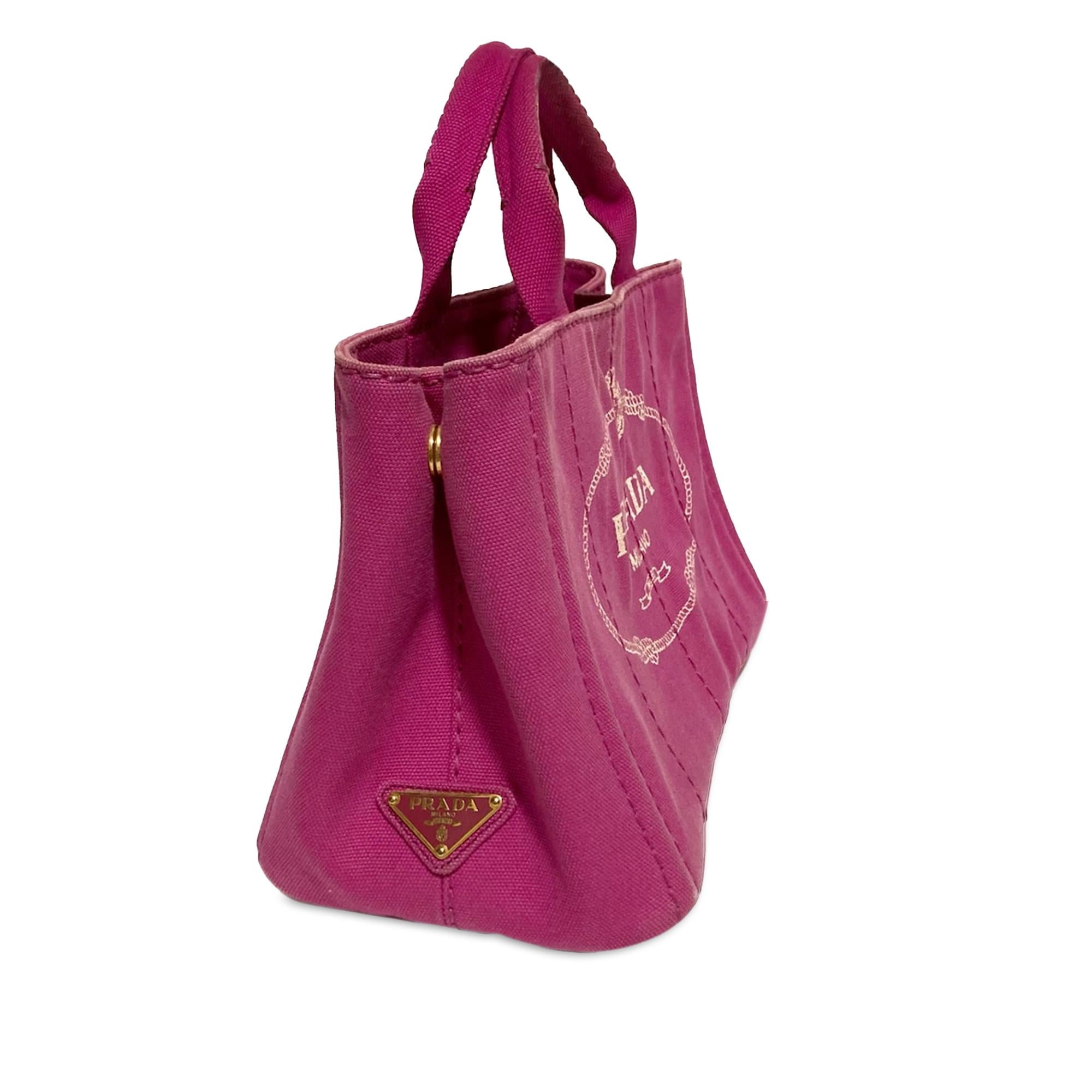 Prada Small Canapa Logo Tote (SHG-9AJFO7)