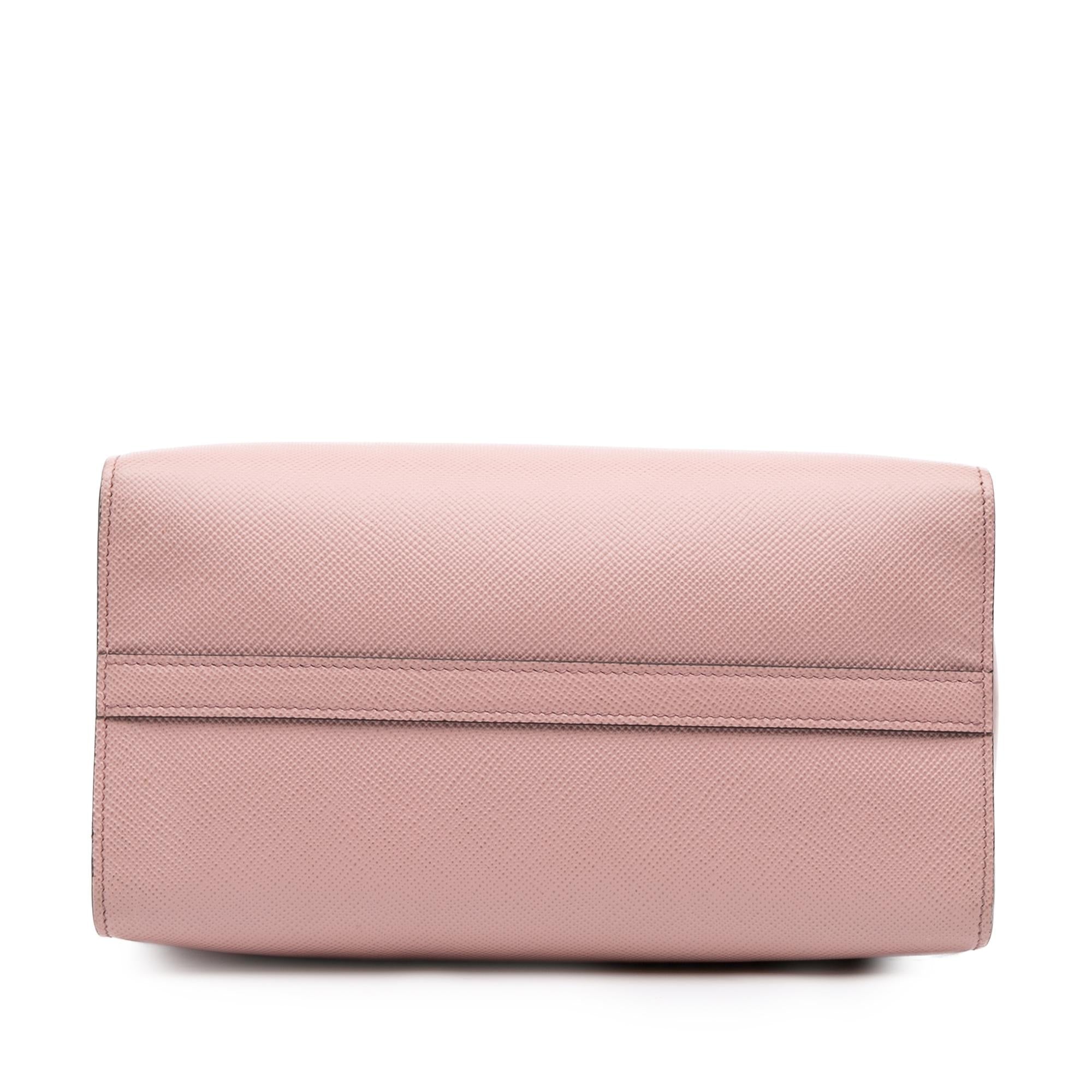 Prada Small Saffiano Cuir Monochrome Top Handle Tote