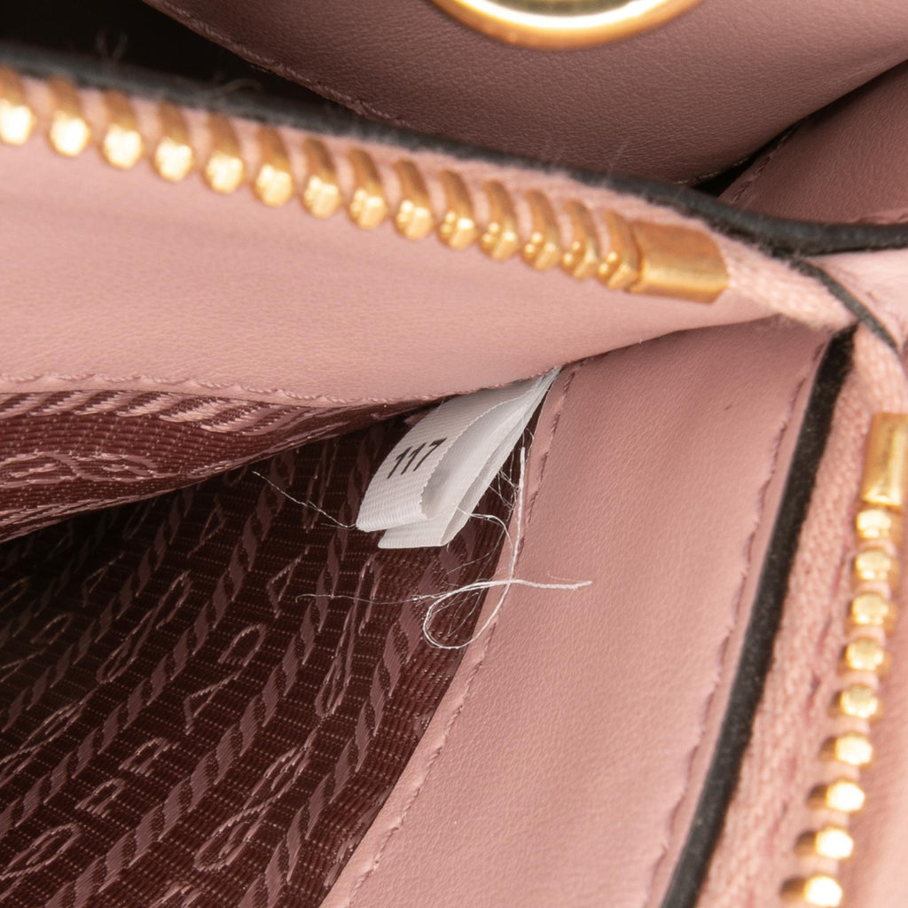Prada Small Saffiano Cuir Monochrome Top Handle Tote