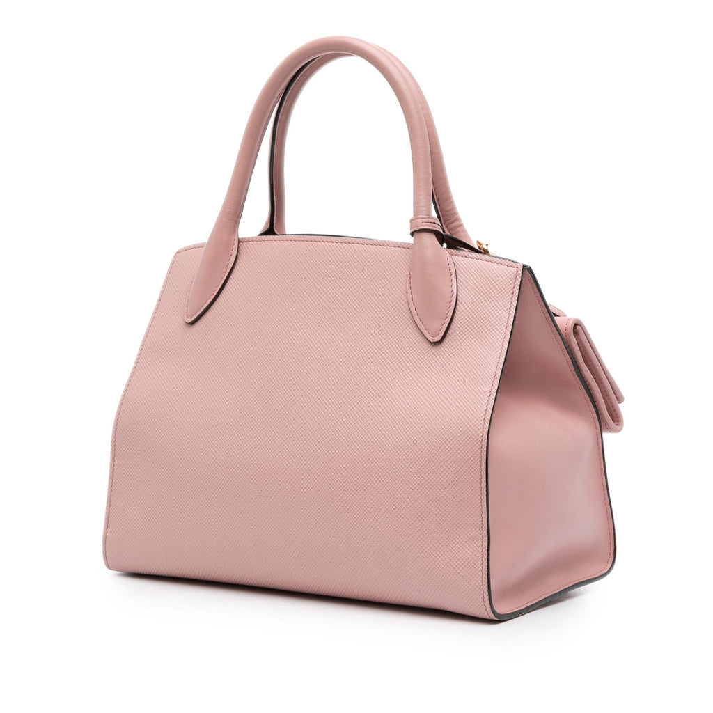Prada Small Saffiano Cuir Monochrome Top Handle Tote