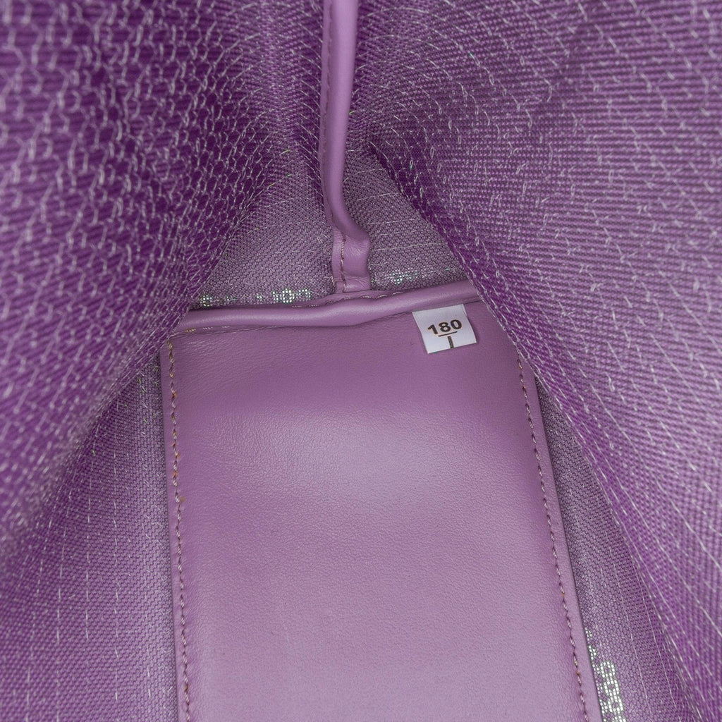 Prada Small Sequined Mesh Logo Tote
