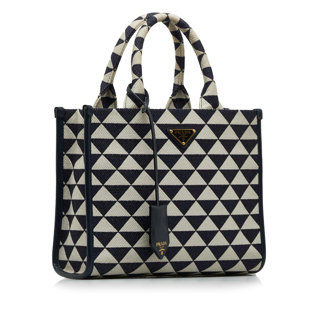 Prada Small Symbole Triangolo Tote (SHG-hRk7cv)
