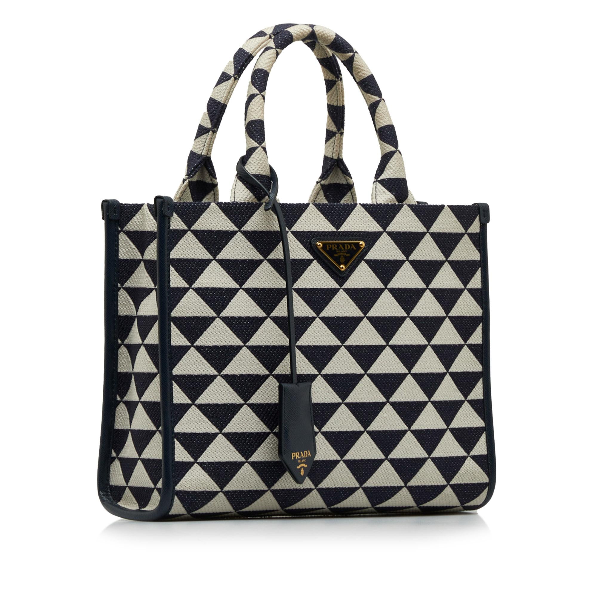 Prada Small Symbole Triangolo Tote (SHG-hRk7cv)