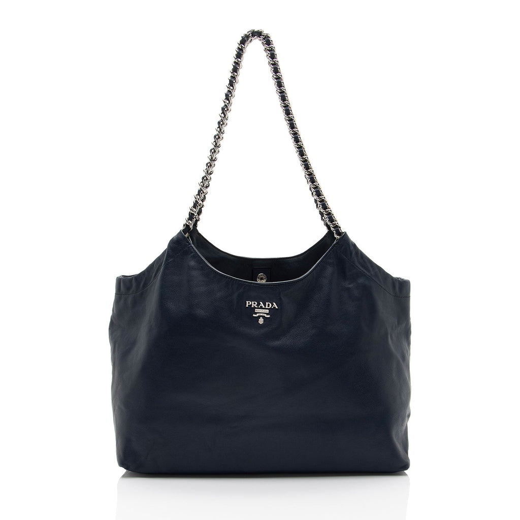 Prada Saffiano Soft Chain Tote (SHF-cQmxTO)