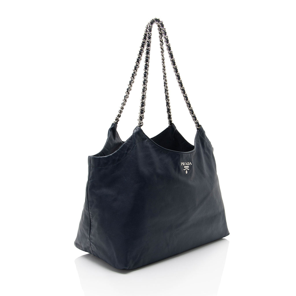 Prada Saffiano Soft Chain Tote (SHF-cQmxTO)
