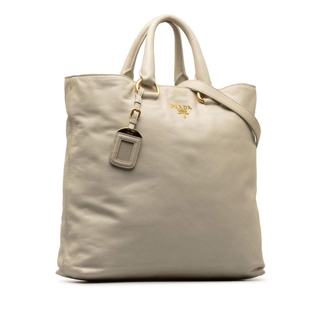 Prada Soft Calf Convertible Shopper Tote (SHG-thMpya)