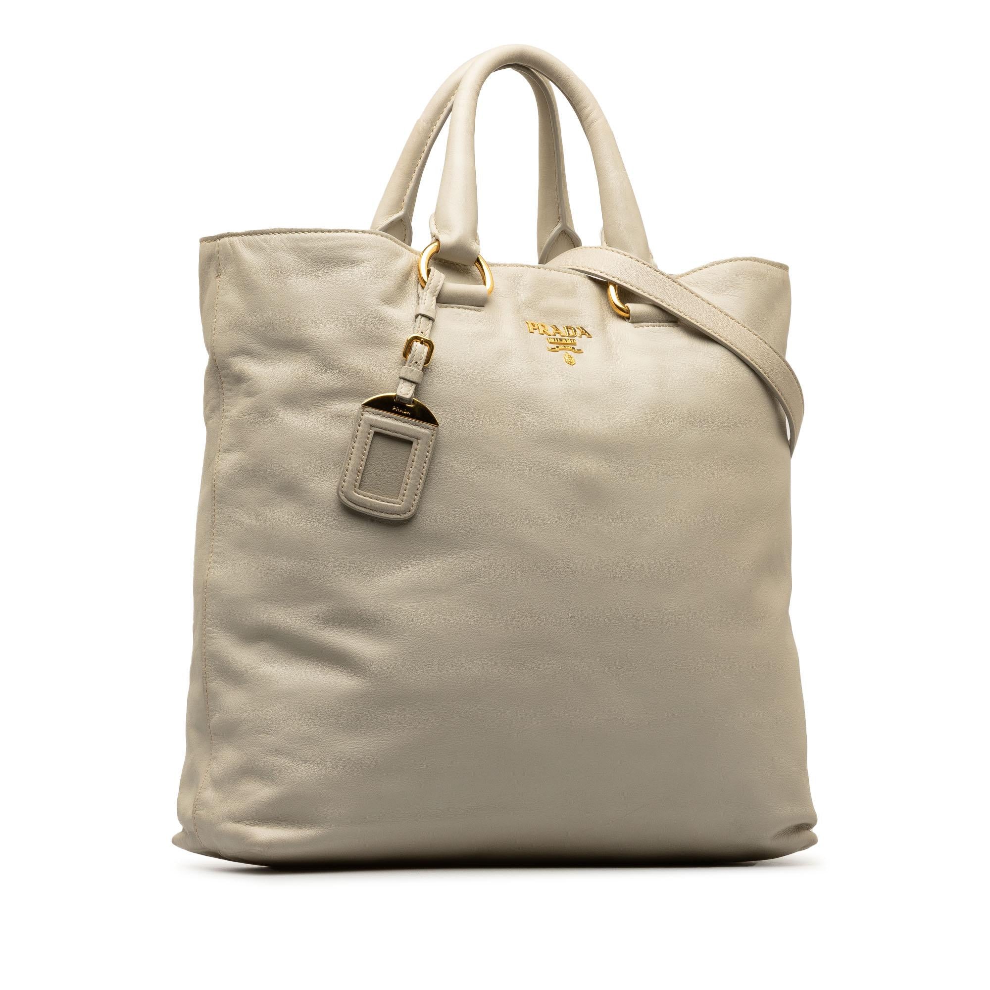 Prada Soft Calf Convertible Shopper Tote (SHG-thMpya)