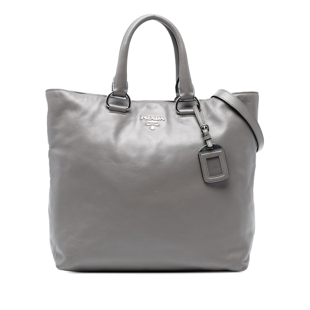 Prada Soft Calf Open Convertible Tote