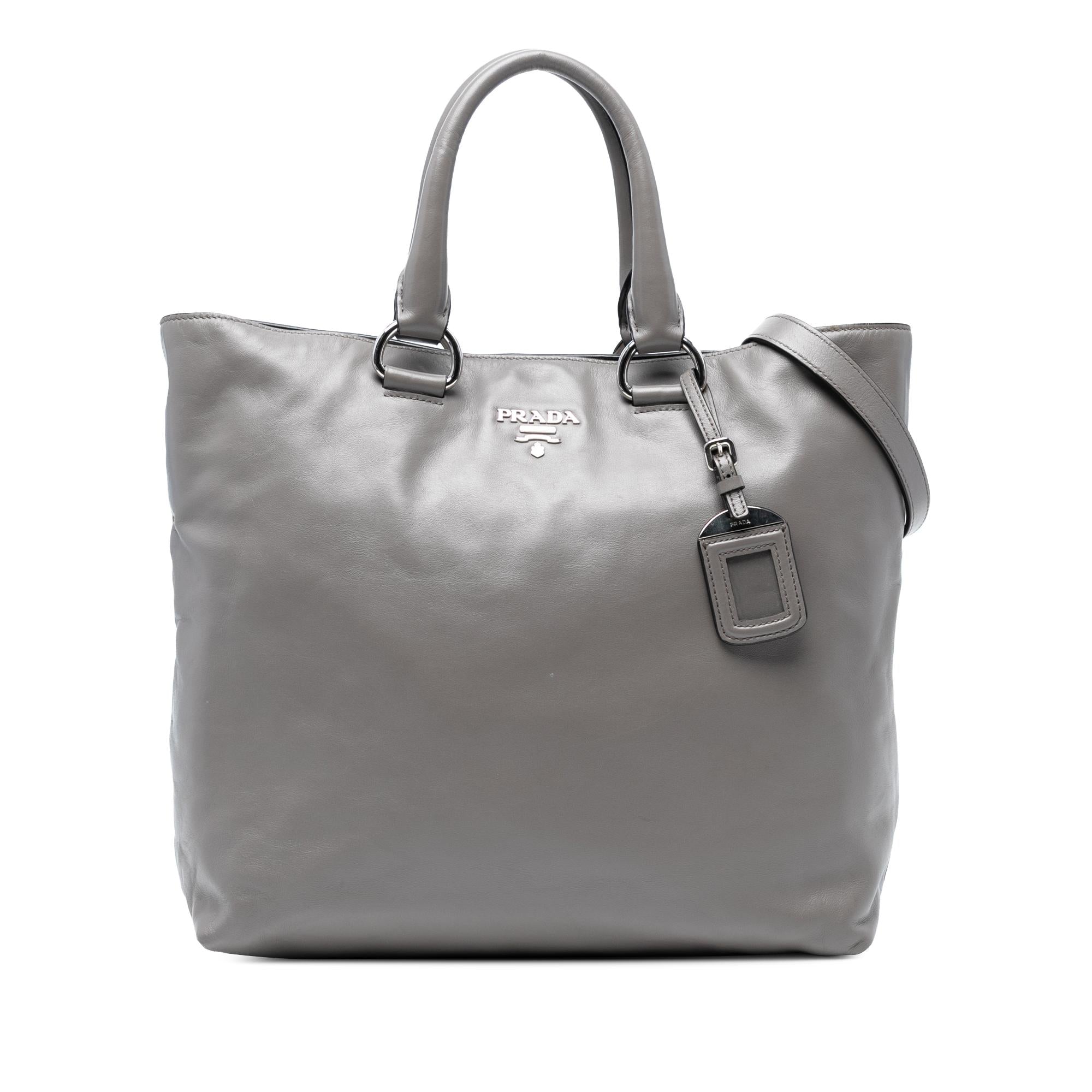 Prada Soft Calf Open Convertible Tote