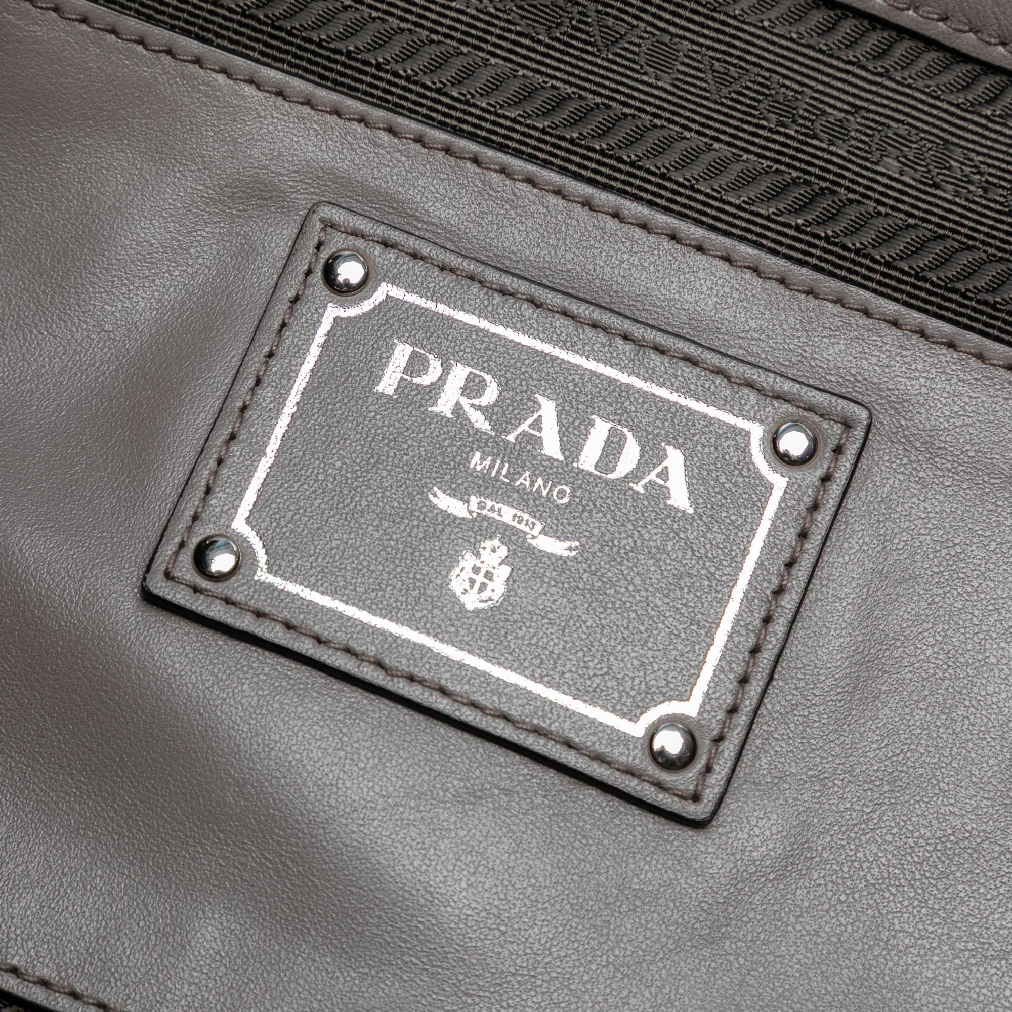 Prada Soft Calf Open Convertible Tote