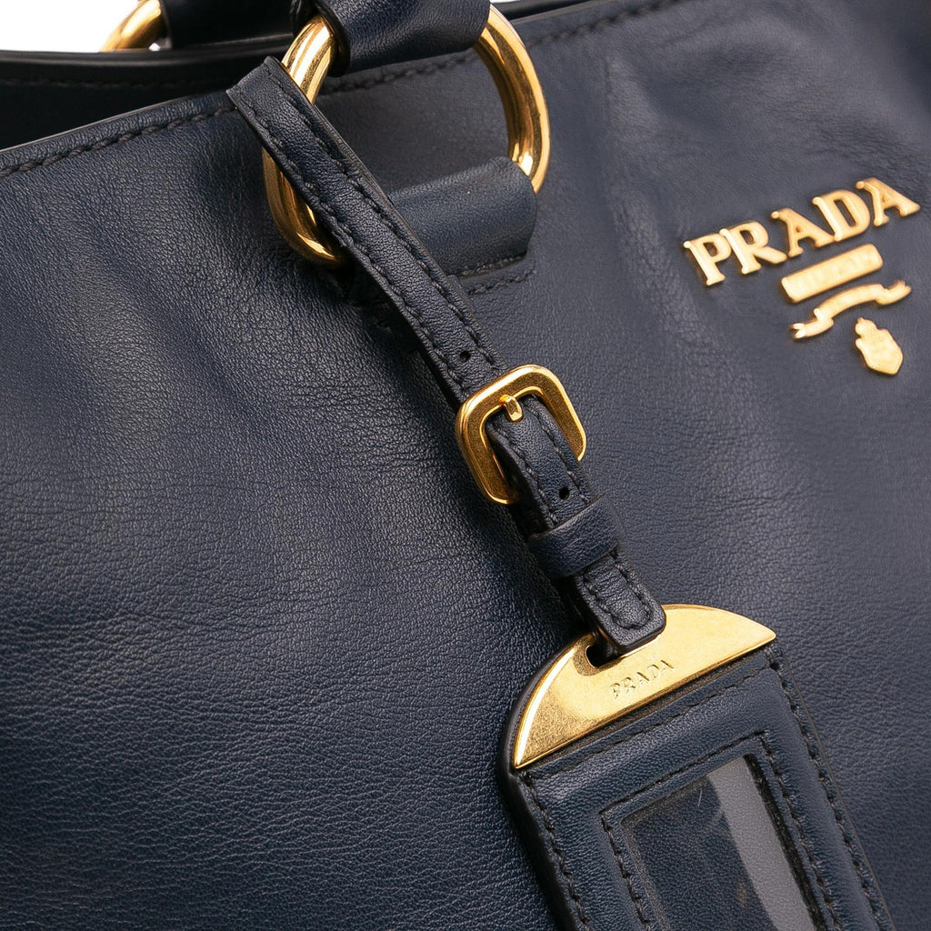 Prada Soft Calf Open Convertible Tote