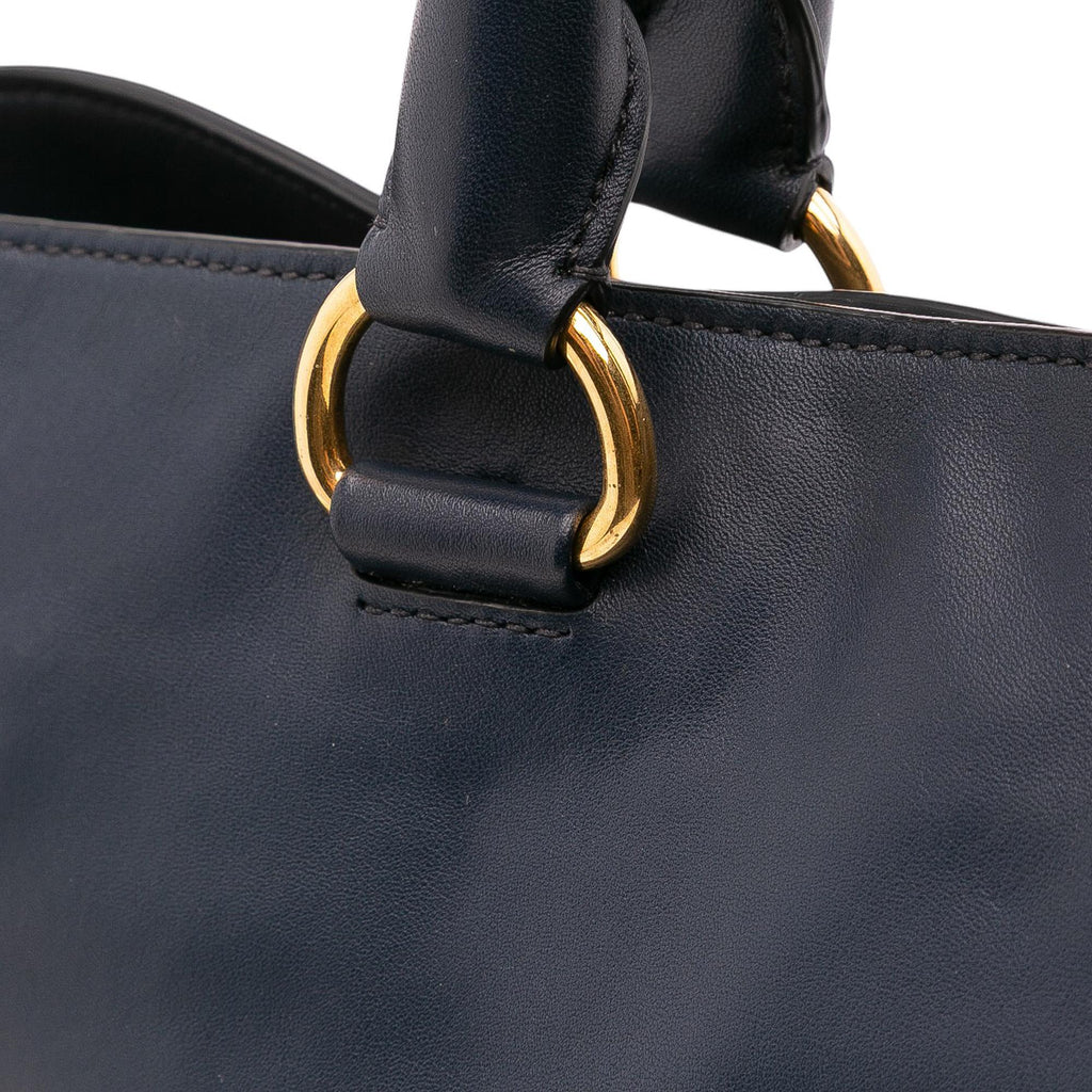 Prada Soft Calf Open Convertible Tote