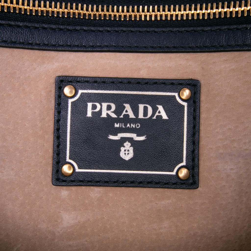 Prada Soft Calf Open Convertible Tote