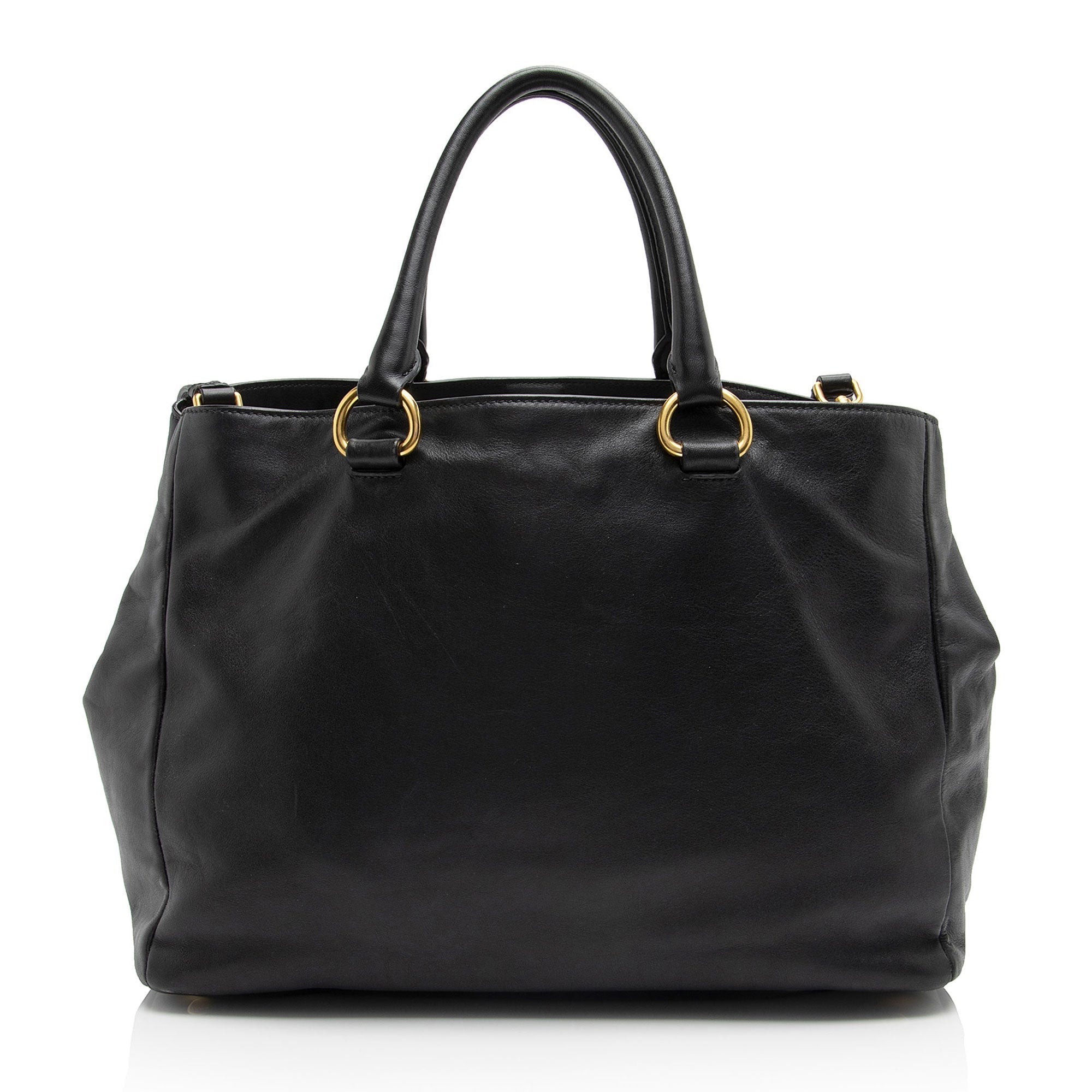 Prada Soft Calf Pocket Shopping Tote (SHF-neGuwb)
