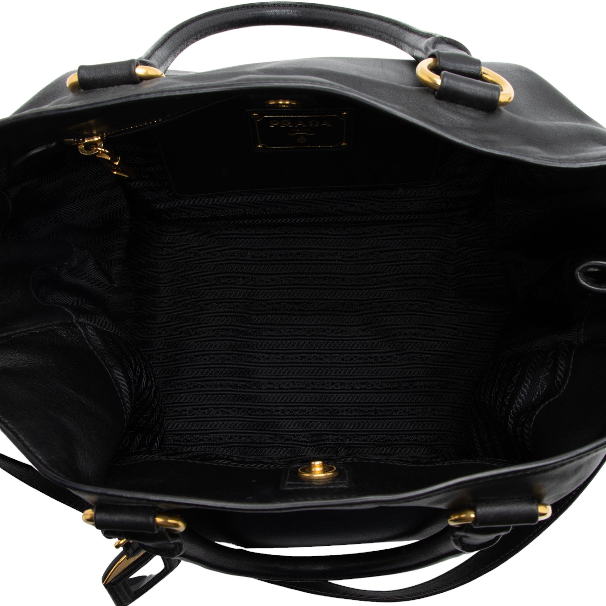 Prada Soft Calf Pocket Shopping Tote (SHF-neGuwb)