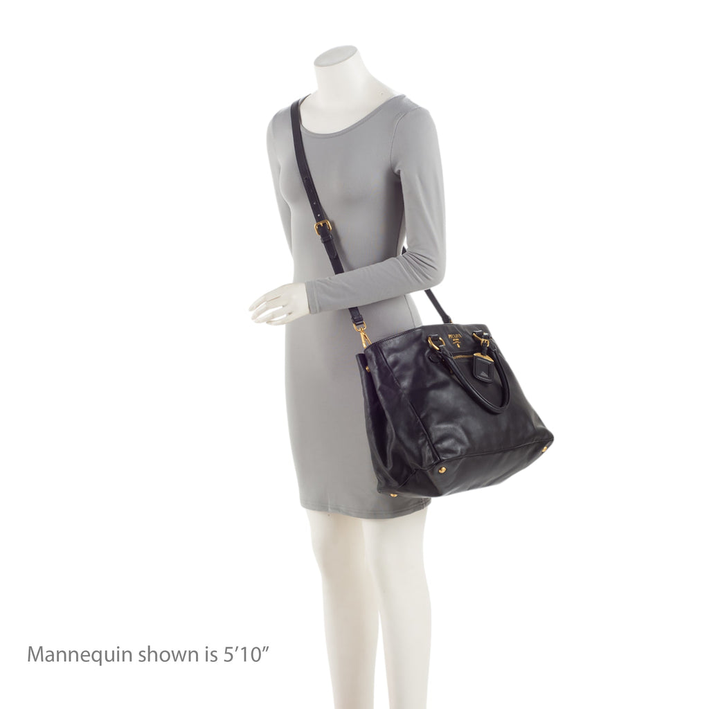 Prada Soft Calf Pocket Shopping Tote (SHF-neGuwb)
