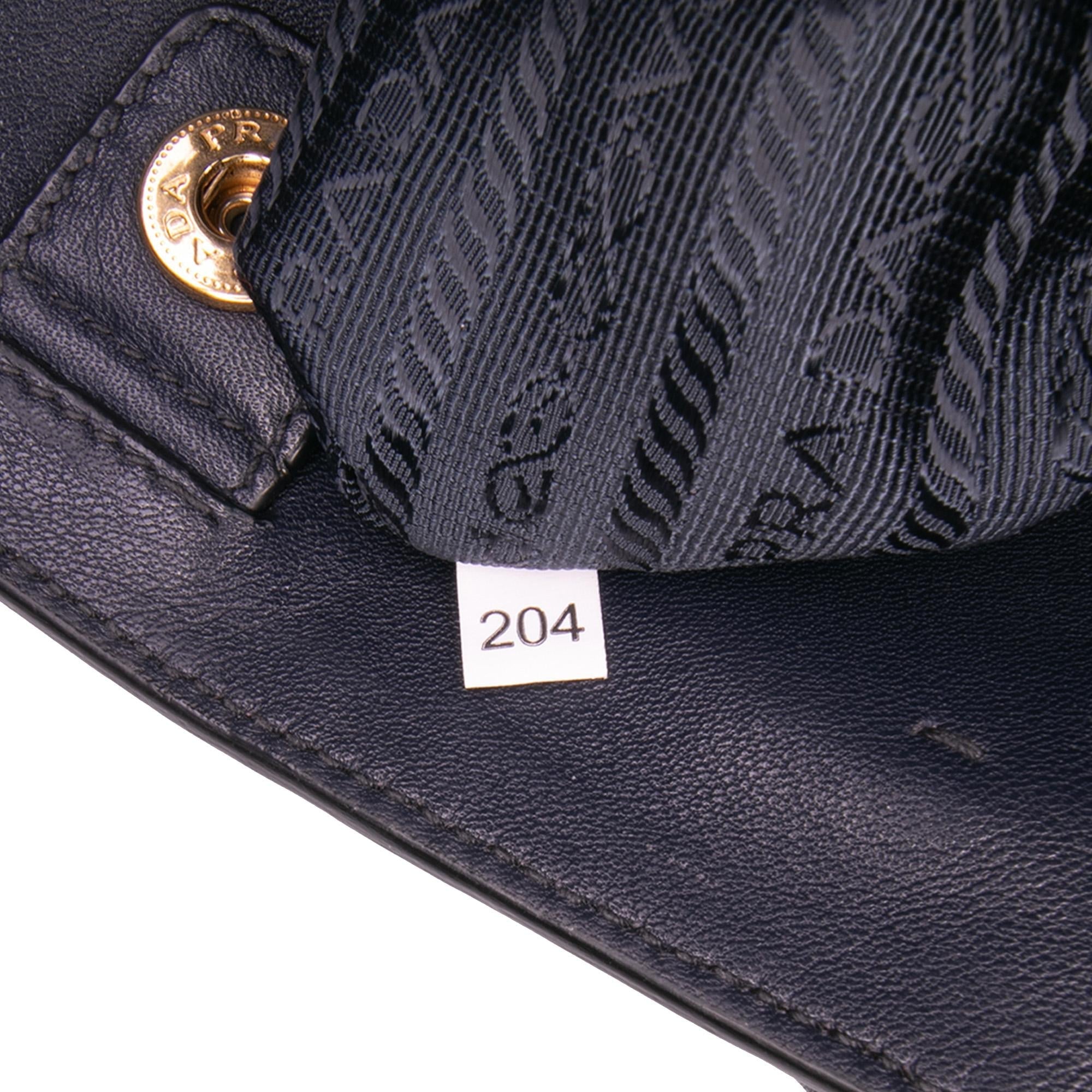 Prada Soft Calf Side Zip Convertible Tote
