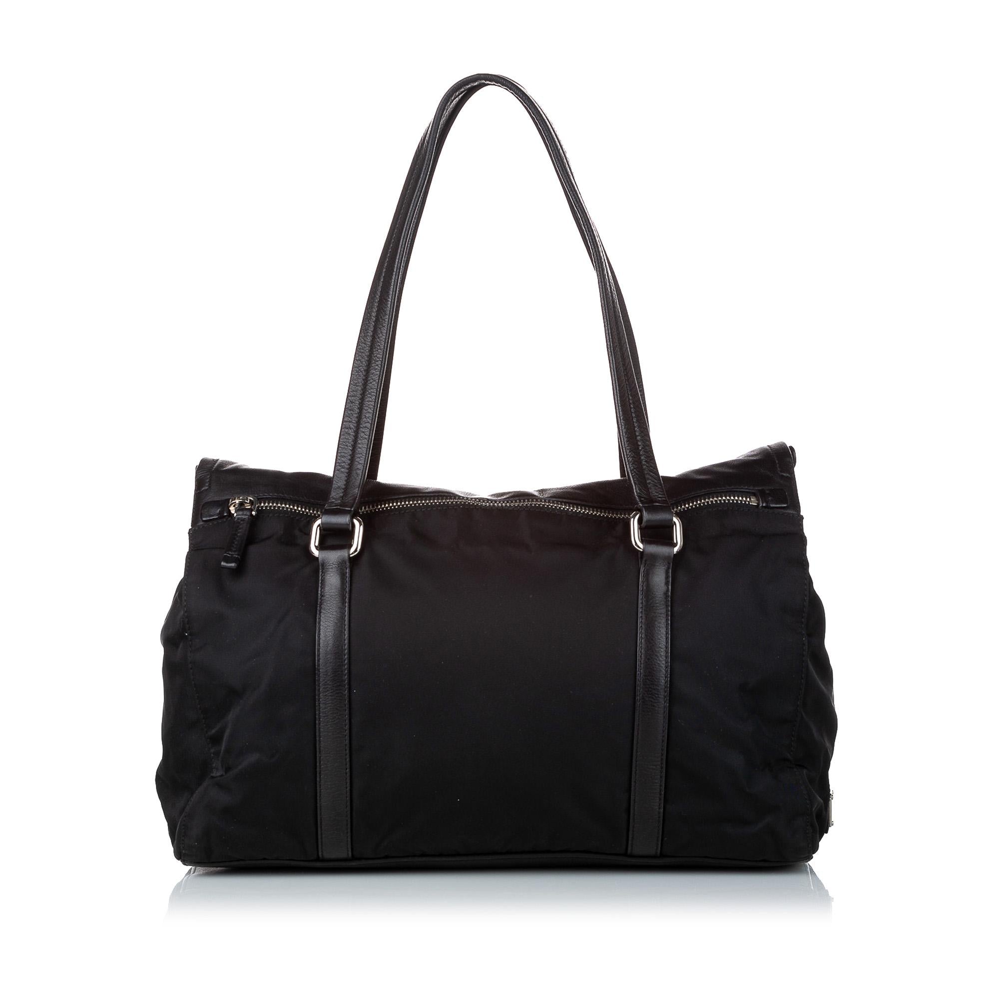 Prada Sound Lock Tessuto Tote Bag (SHG-30926)