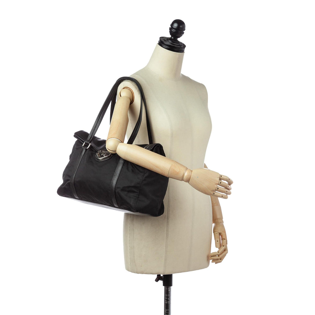 Prada Sound Lock Tessuto Tote Bag (SHG-30926)