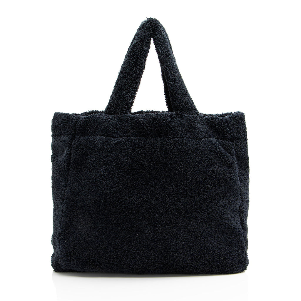 Prada Terry Cloth Logo Tote (SHF-NgTtos)