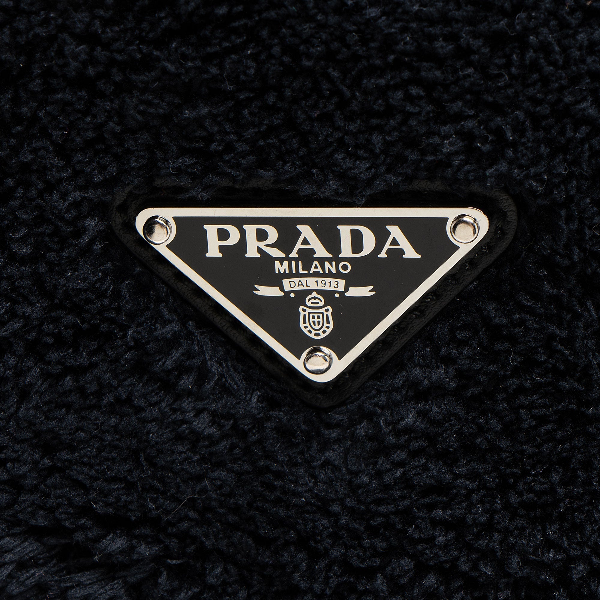 Prada Terry Cloth Logo Tote (SHF-NgTtos)