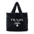 Prada Terry Cloth Logo Tote