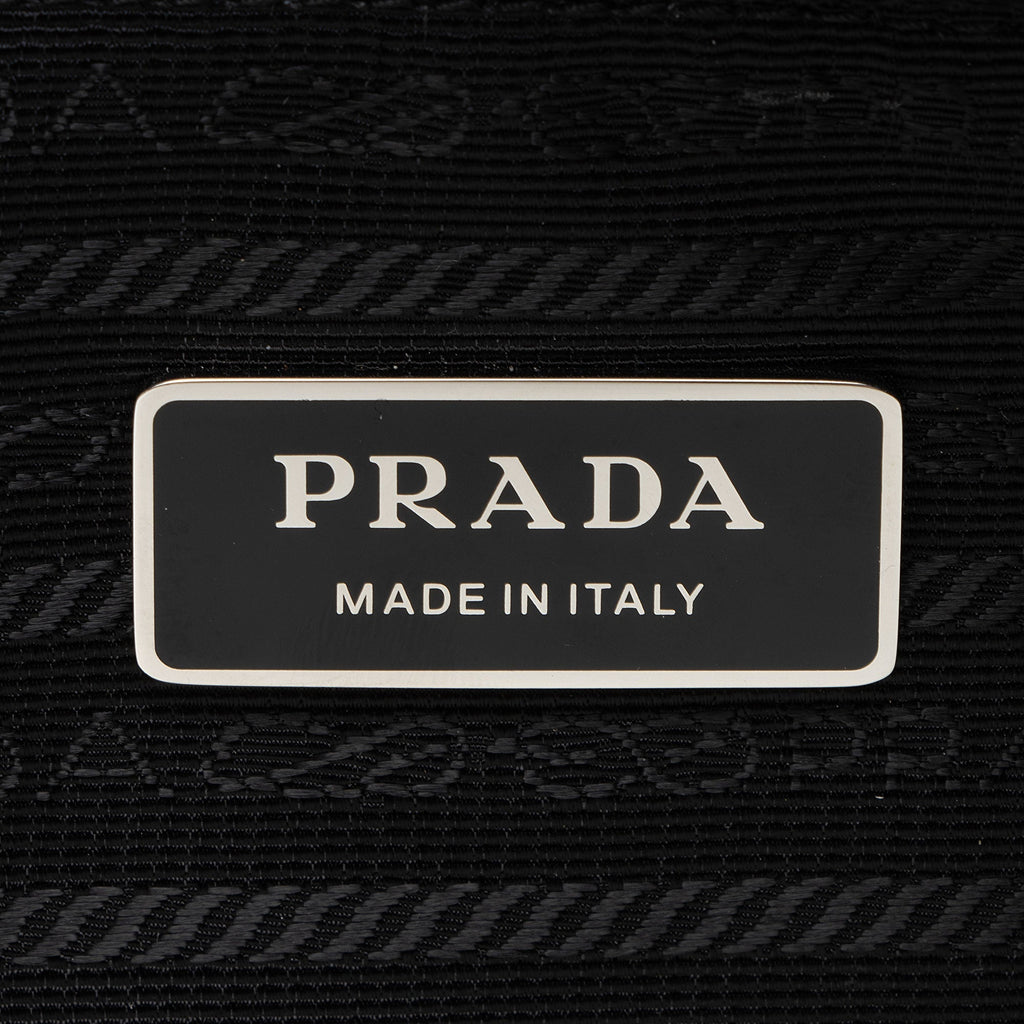 Prada Terry Cloth Logo Tote