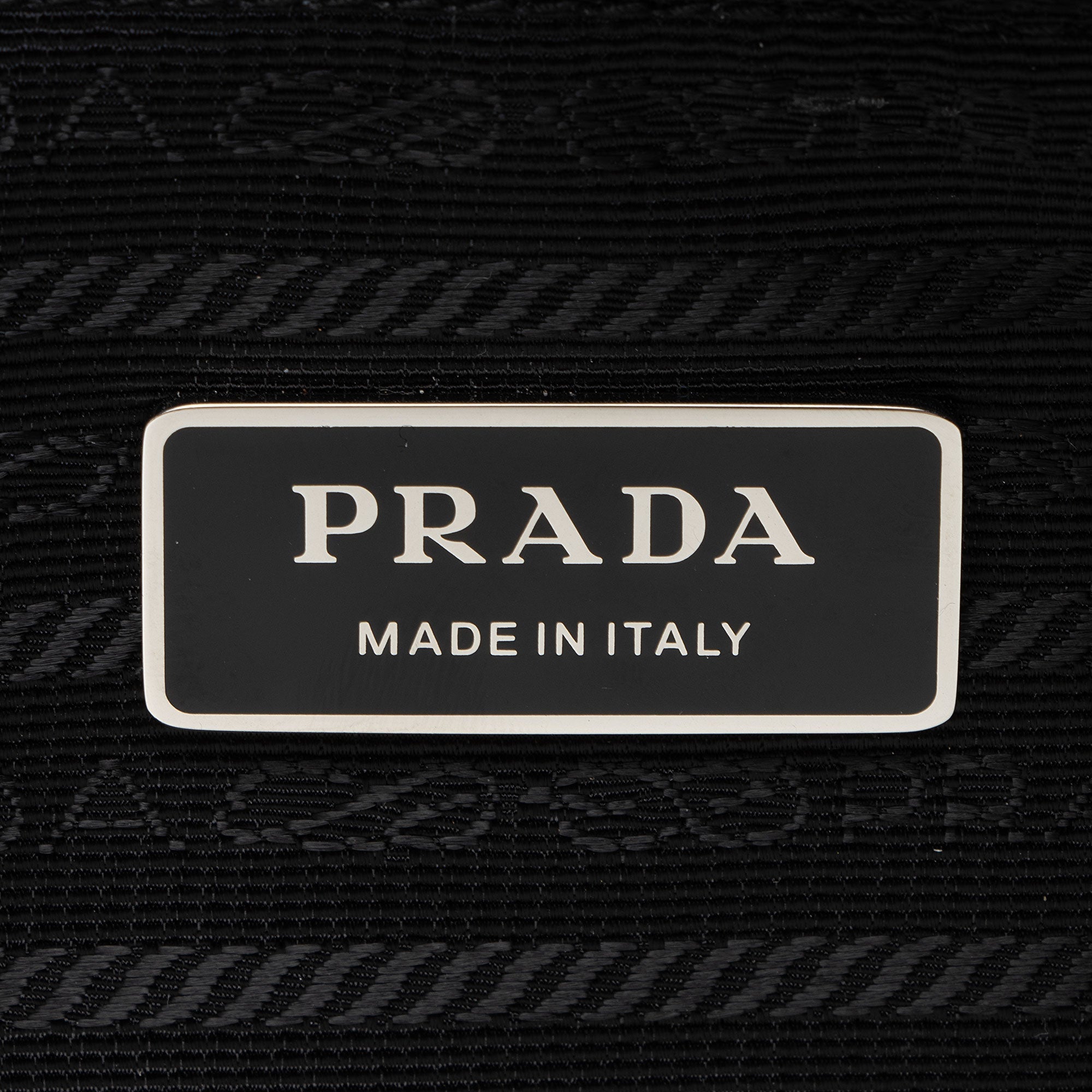 Prada Terry Cloth Logo Tote