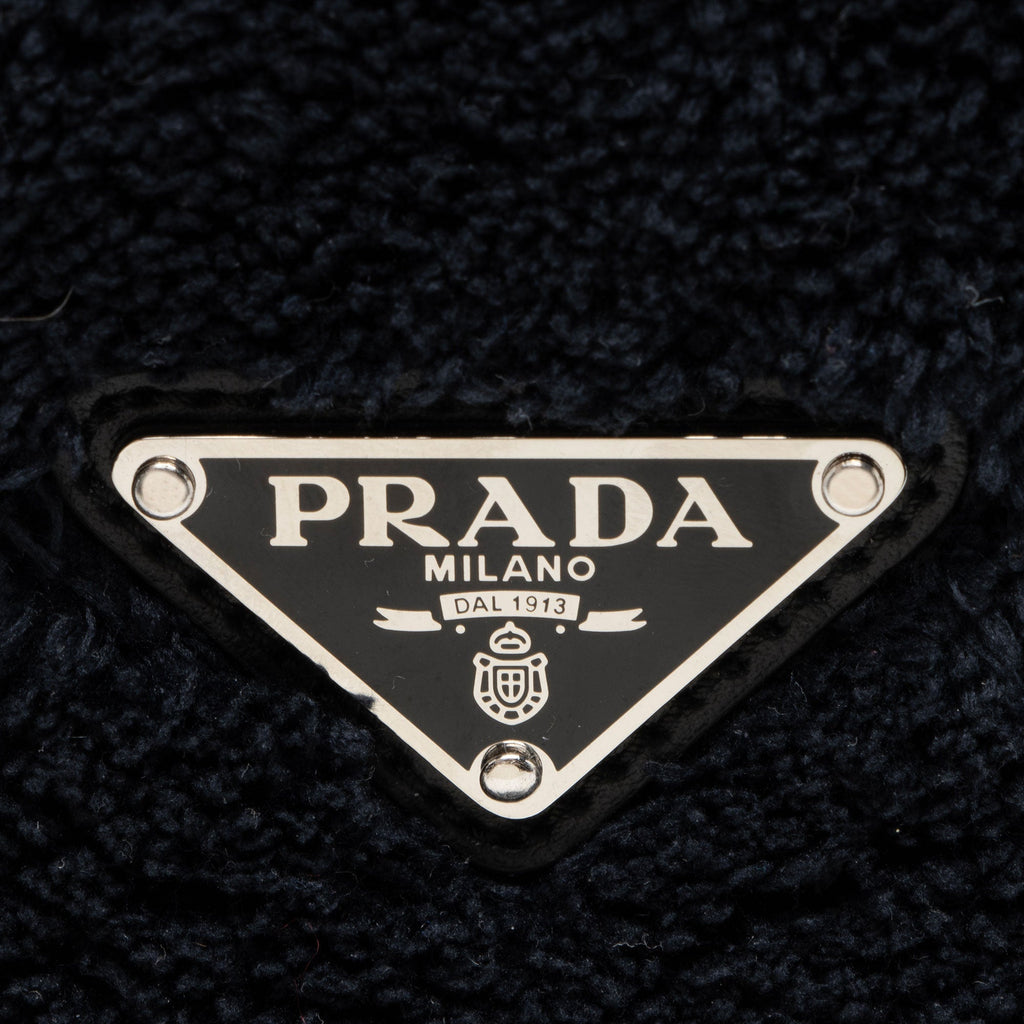 Prada Terry Cloth Logo Tote