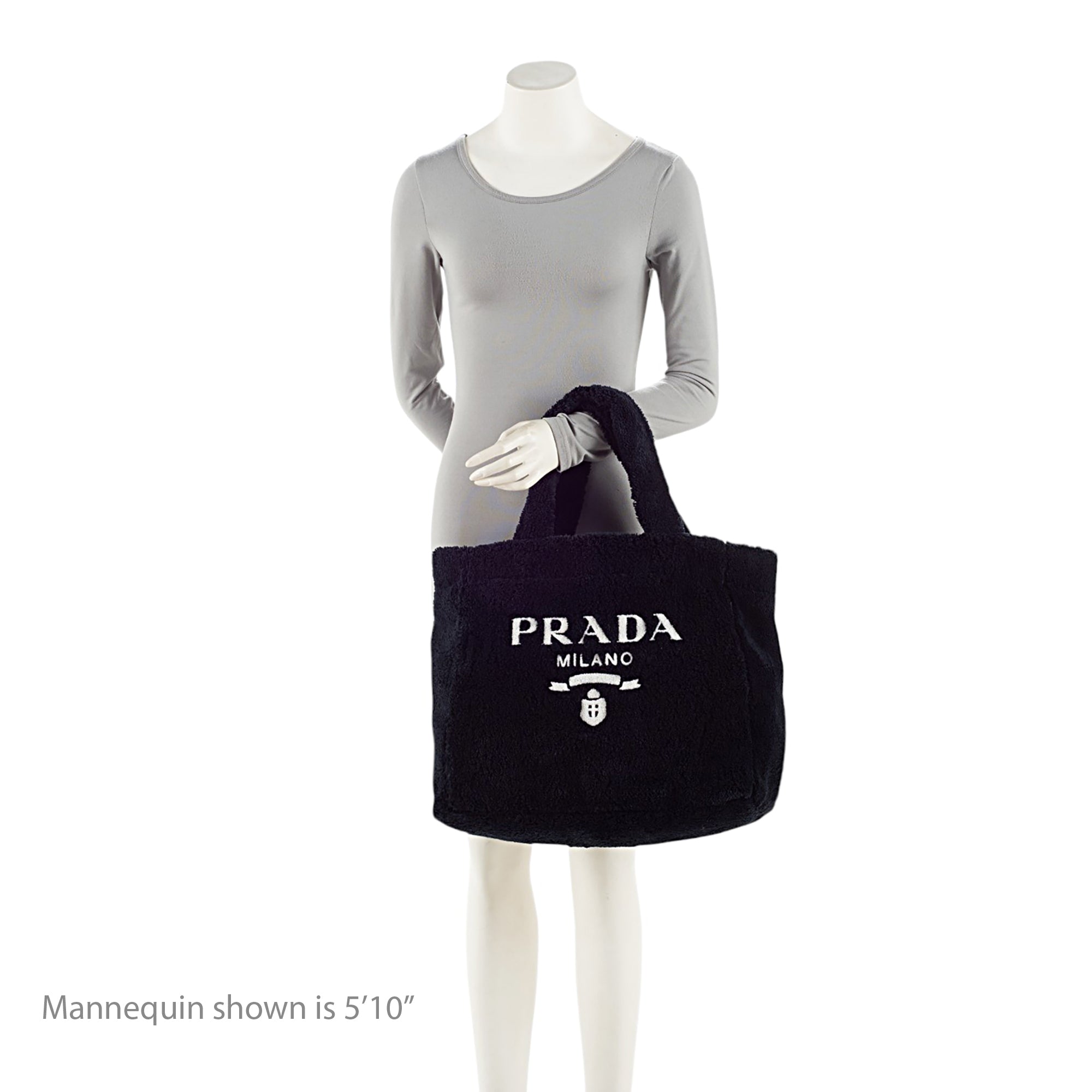Prada Terry Cloth Logo Tote