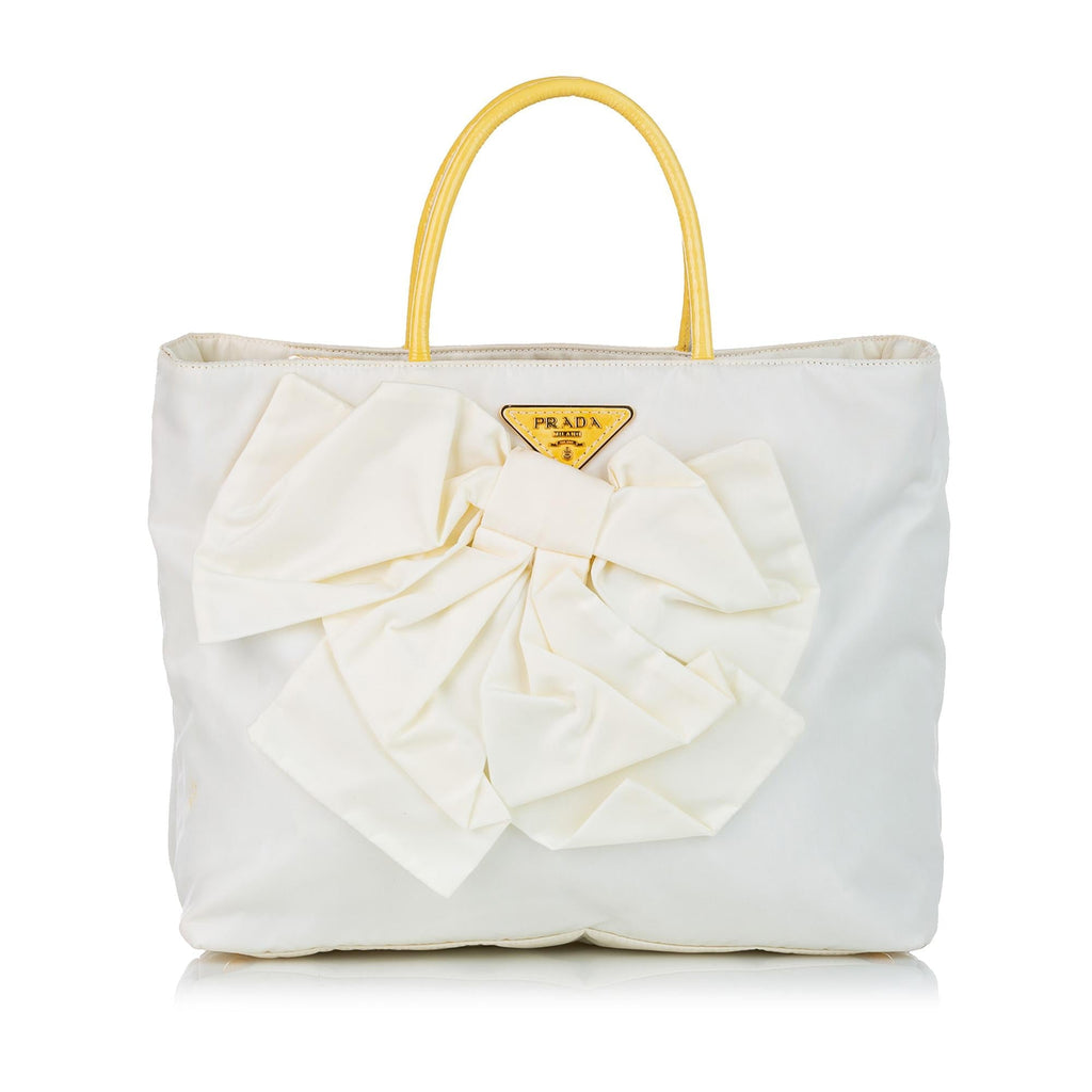 Prada Tessuto Bow Tote Bag (SHG-37583)