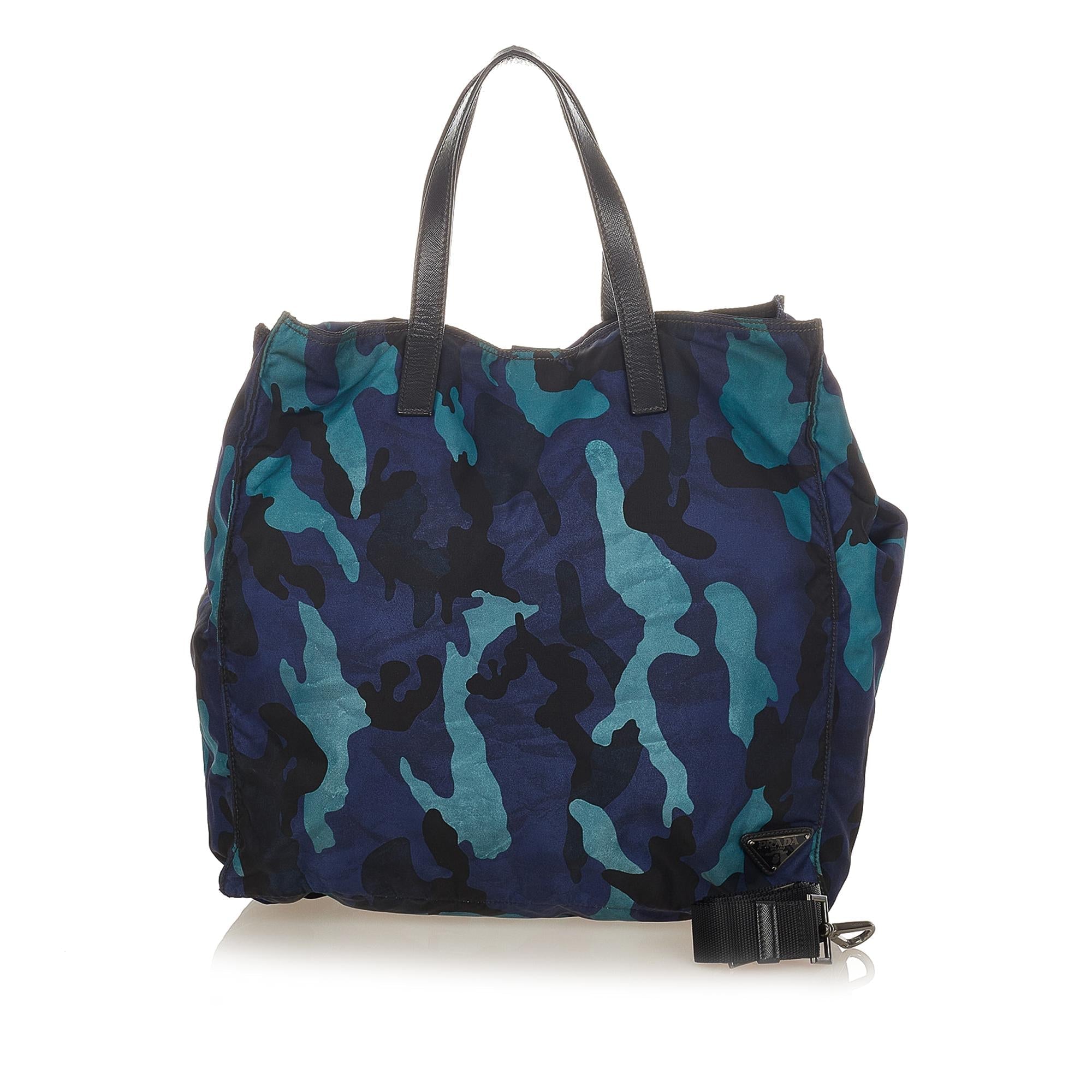 Prada Tessuto Camouflage Tote Bag (SHG-24753)