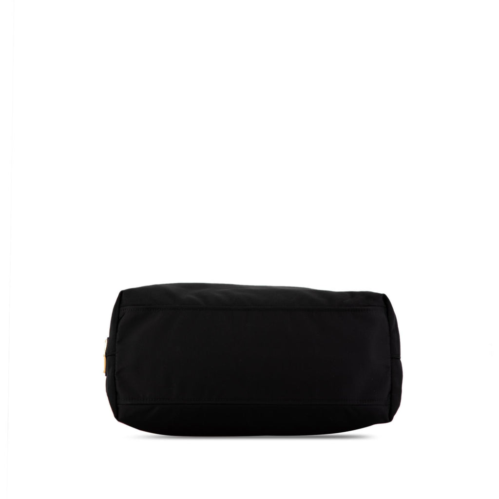 Prada Tessuto Canapa Logo Bow Tote