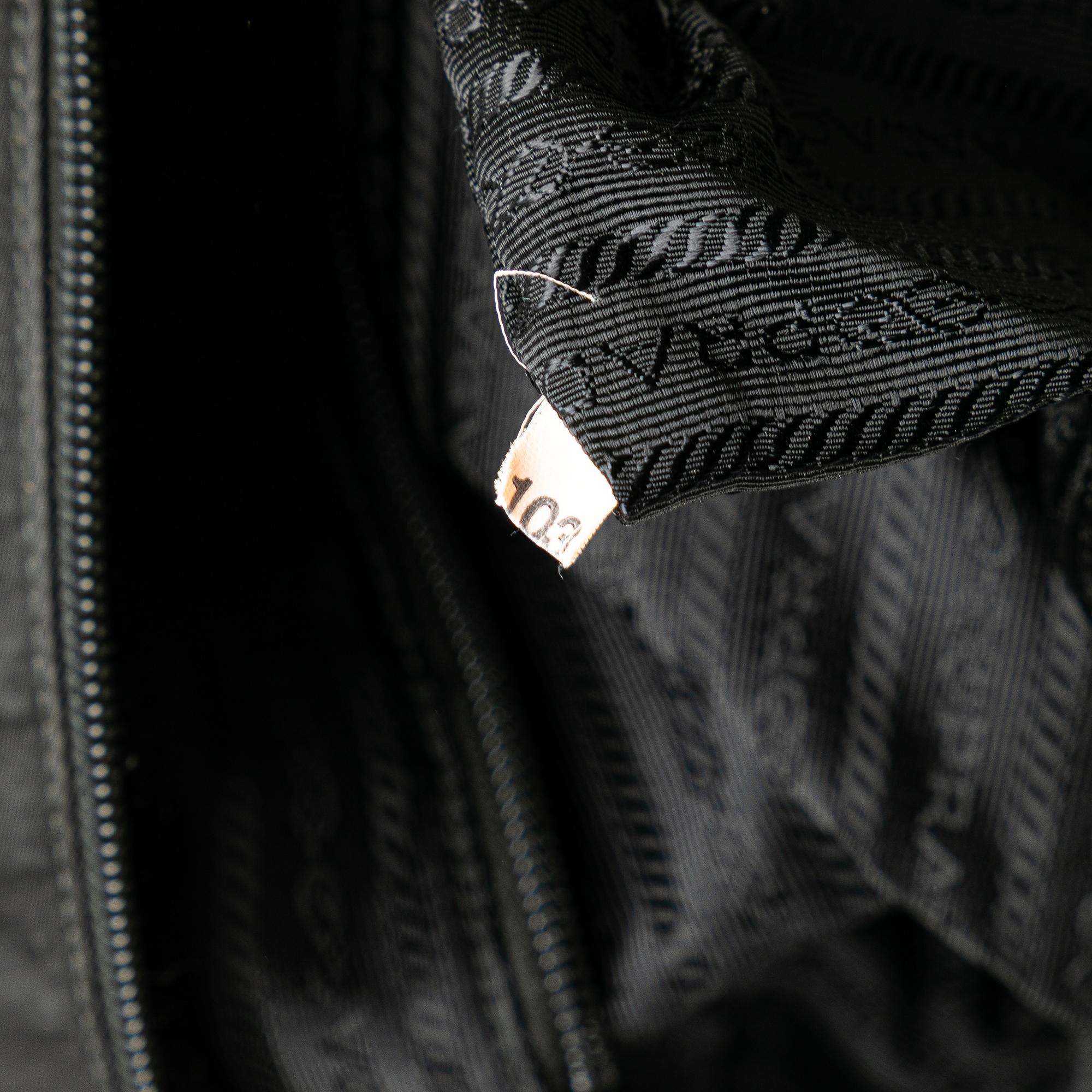 Prada Tessuto Canapa Logo Bow Tote