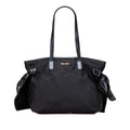Prada Tessuto Canapa Logo Bow Tote