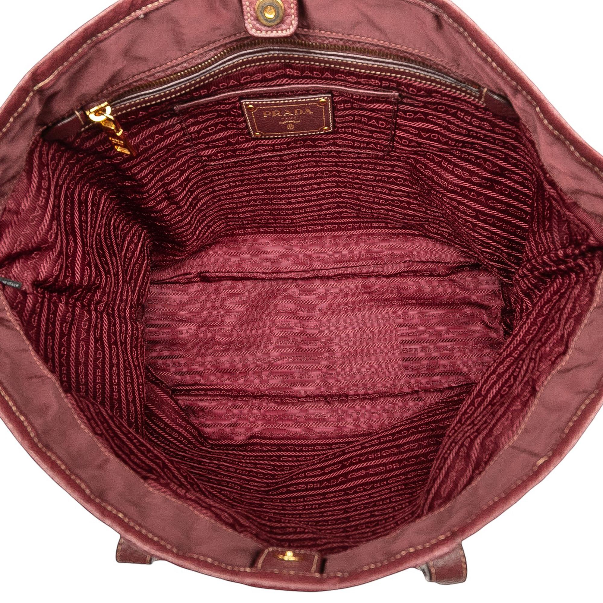 Prada Tessuto Canapa Logo Tote