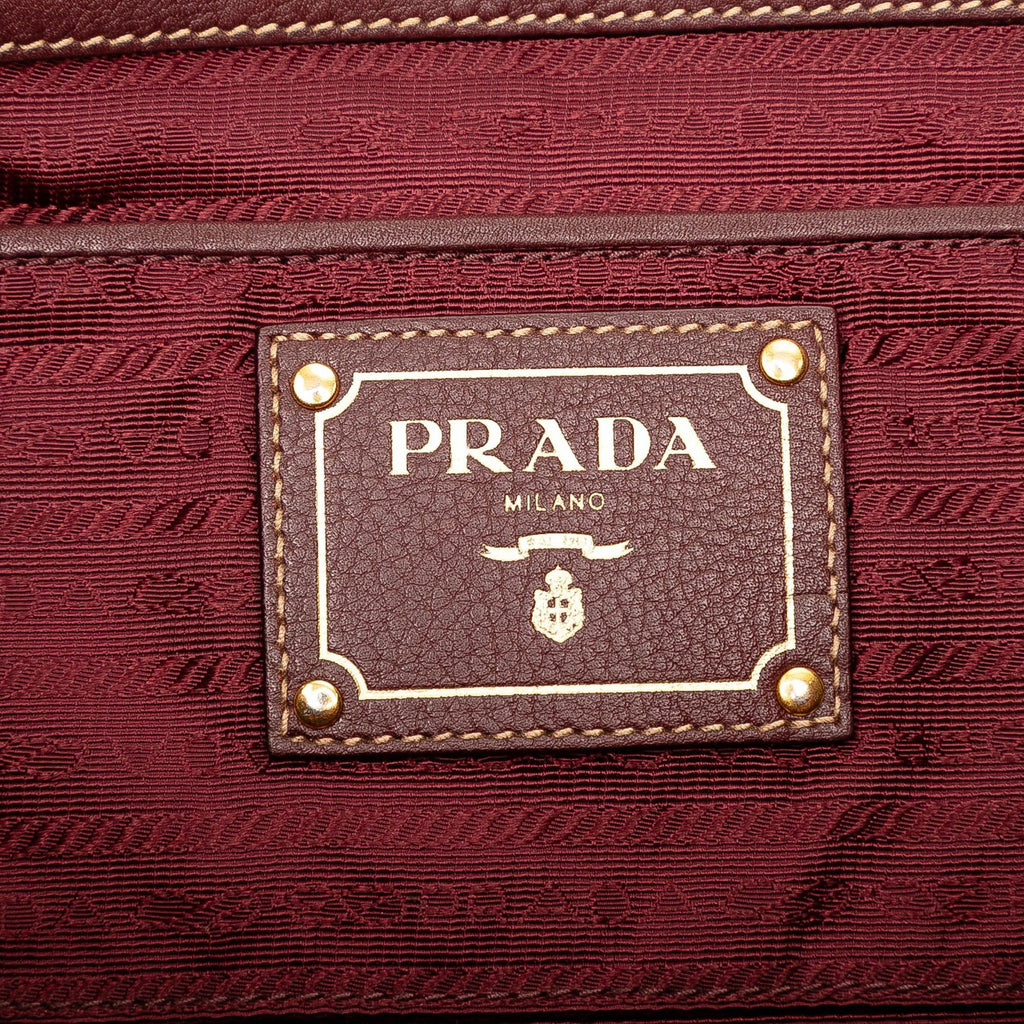 Prada Tessuto Canapa Logo Tote