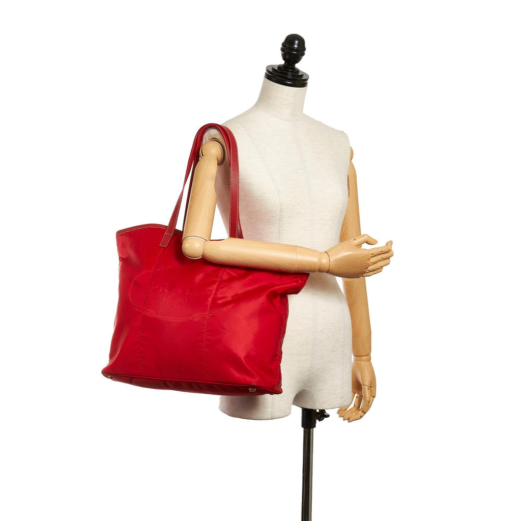 Prada Tessuto Canapa Tote Bag (SHG-29995)