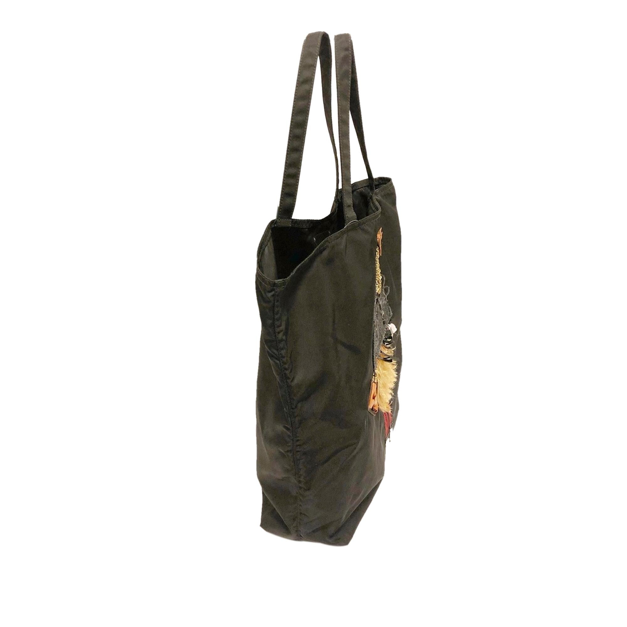 Prada Tessuto Cloth Tote Bag (SHG-29583)
