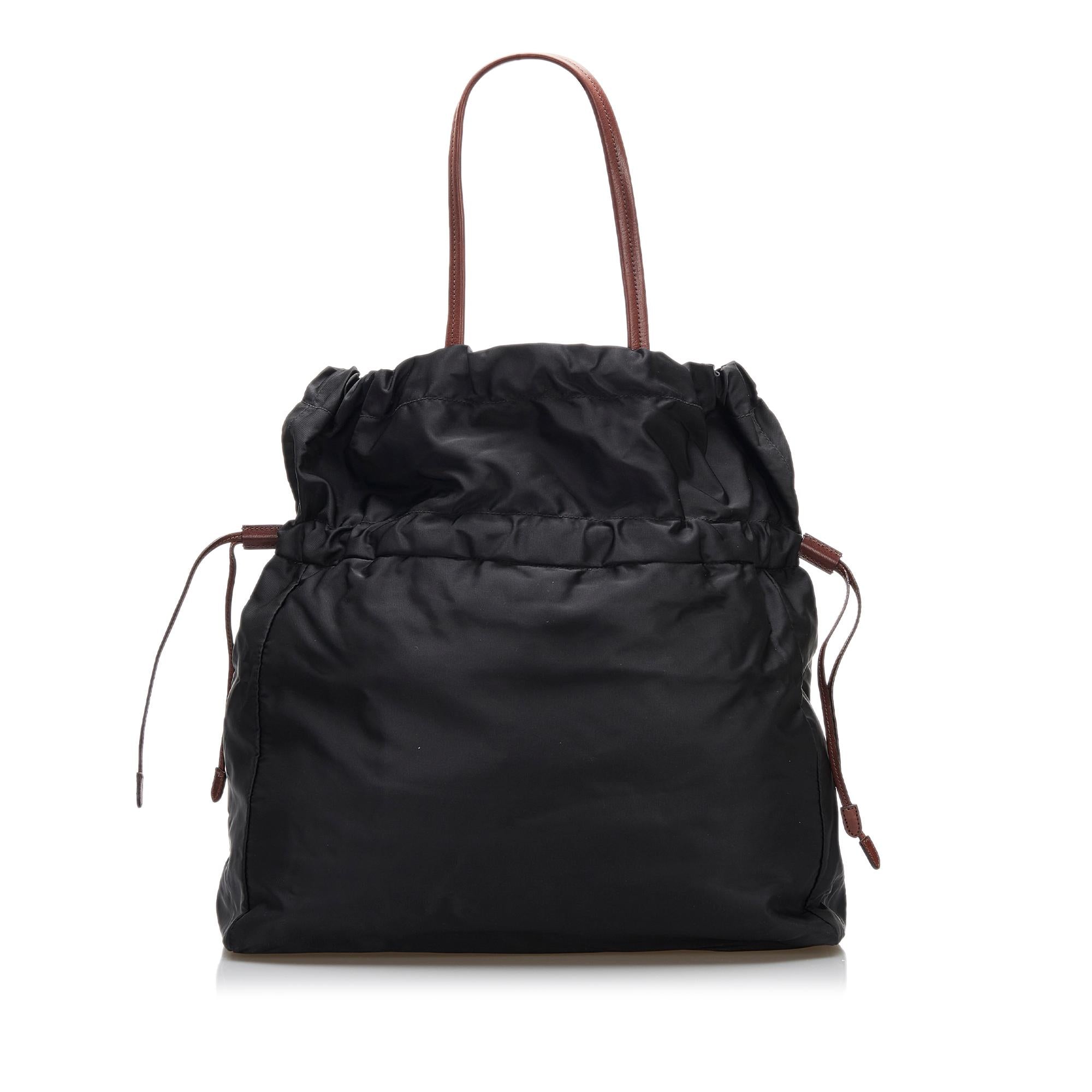 Prada Tessuto Drawstring Tote (SHG-doD2Ev)