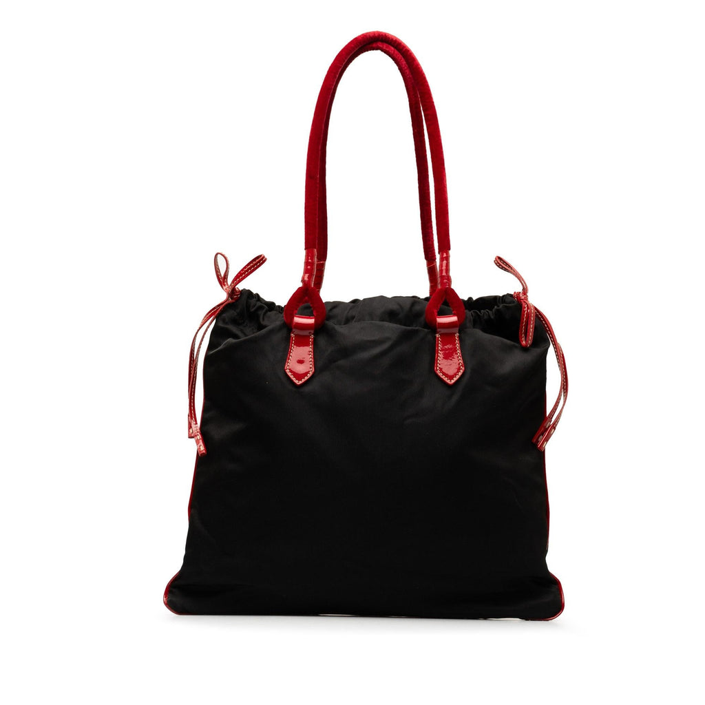 Prada Tessuto Drawstring Tote (SHG-KLu2YA)