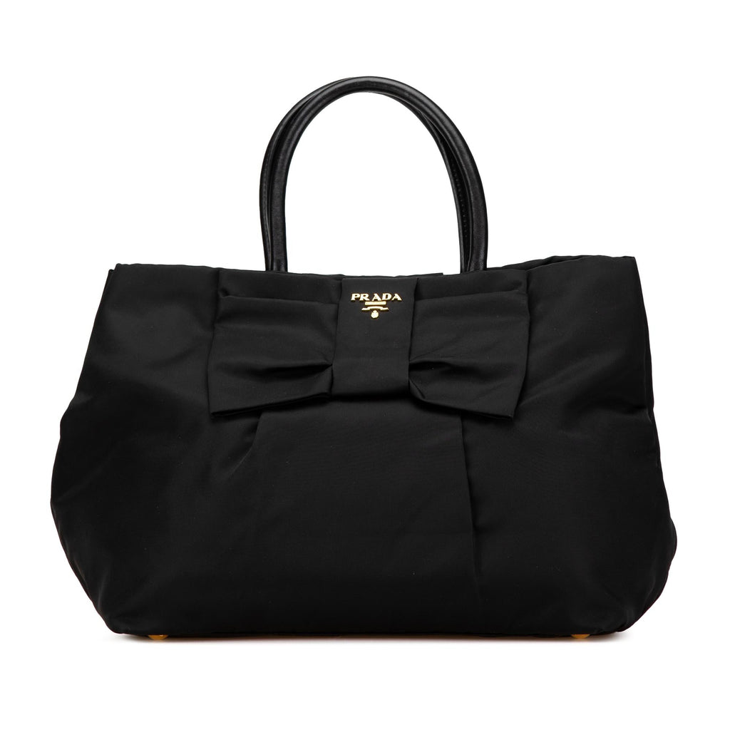 Prada Tessuto Fiocco Bow Tote