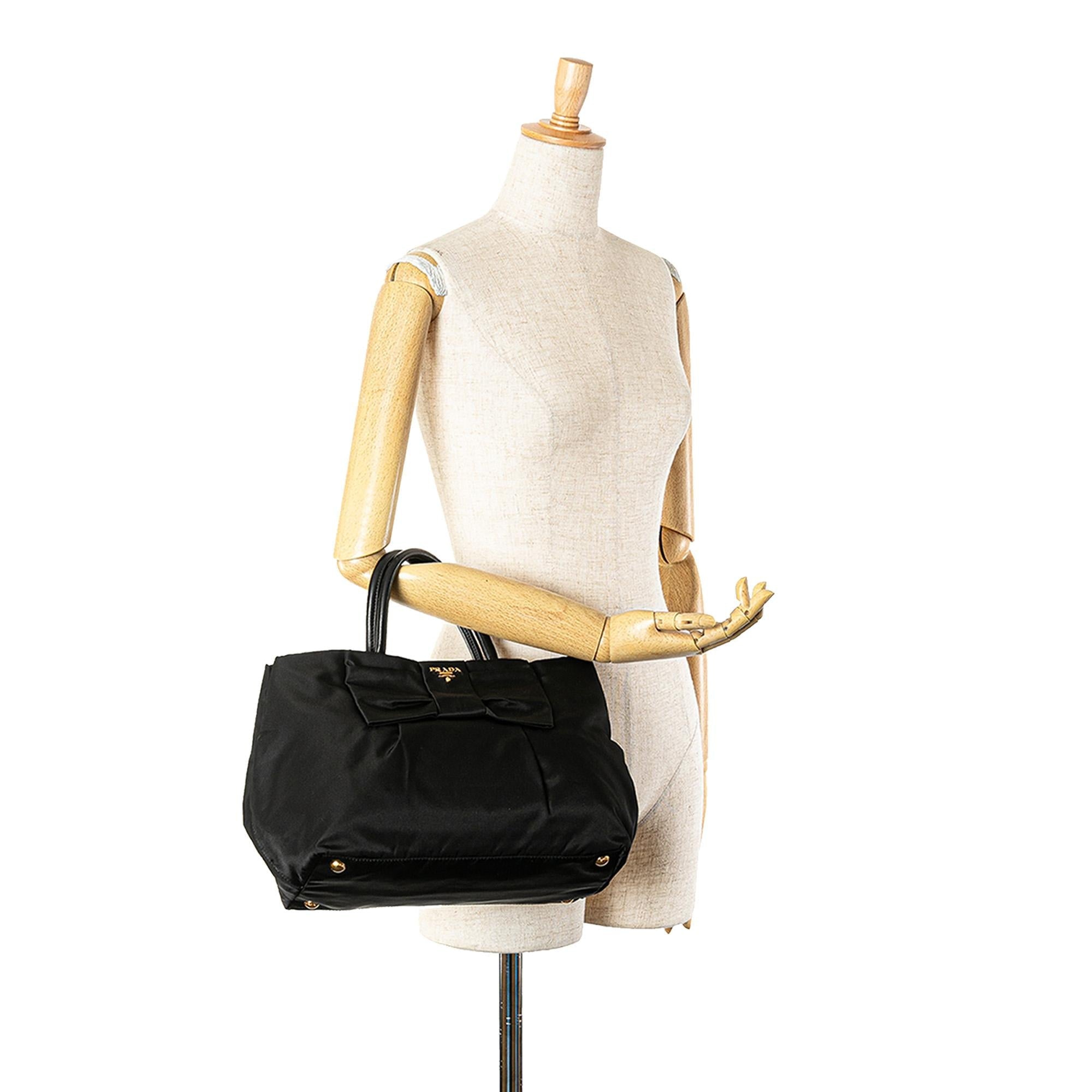 Prada Tessuto Fiocco Bow Tote