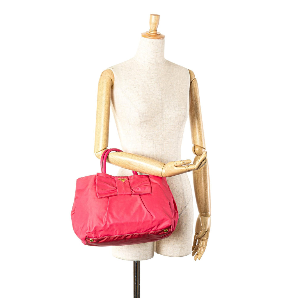 Prada Tessuto Fiocco Bow Tote